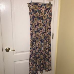 LuLaRoe floral maxi skirt